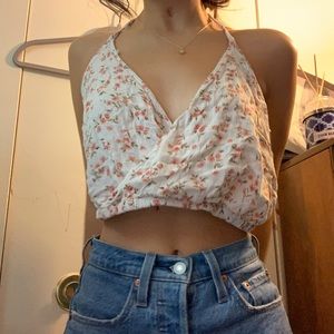 American Eagle Halter Flower Top!